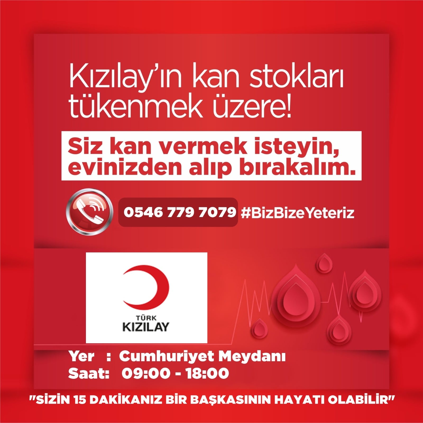 KAN STOKLARI TÜKENMEK ÜZERE! KIZILAYDAN ACİL ÇAĞRI!