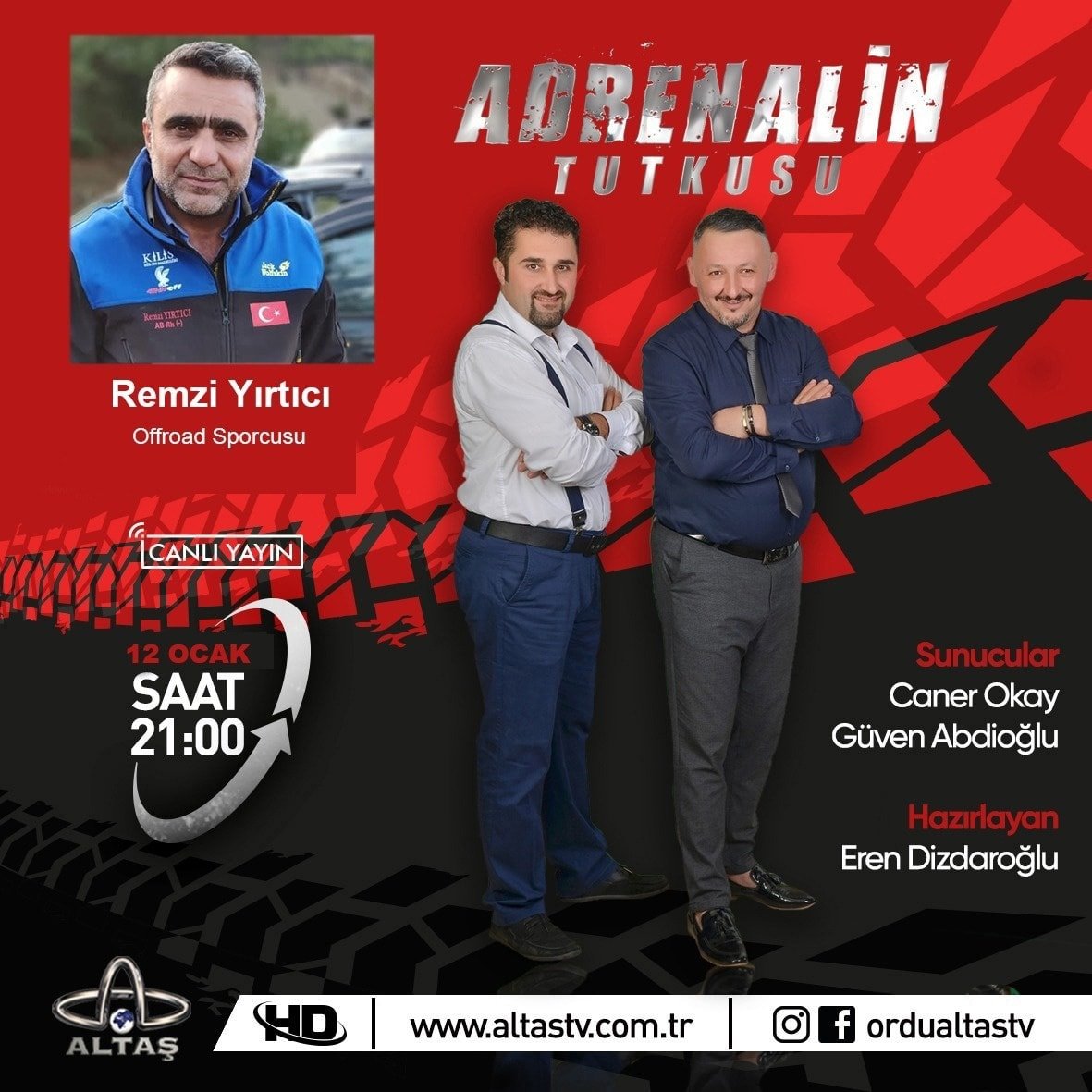 REMZİ YIRTICI ALTAŞ TV'YE KONUK OLUYOR!