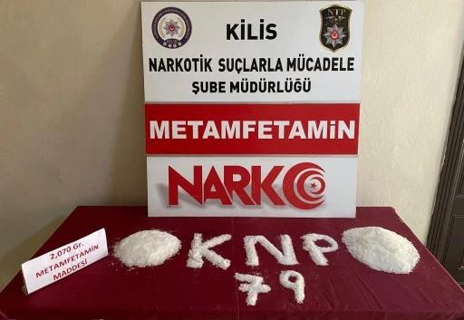 2 kilo 70 gram Metamfetamin ele geçirildi