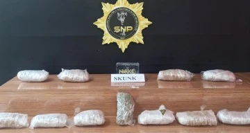 6 kilo 550 gram skunk ele geçirildi