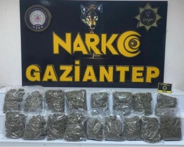 8 kilo 550 gram skunk ele geçirildi: 2 gözaltı