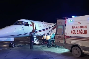 Ambulans uçakla Ankara'ya sevk edildi