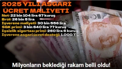 Asgari ücretin işverene maliyeti 30 bin lira oldu