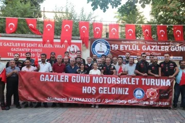 BAŞKAN TAHMAZOĞLU VE TÜRK CHOPPER GAZİLER İÇİN TURLADI