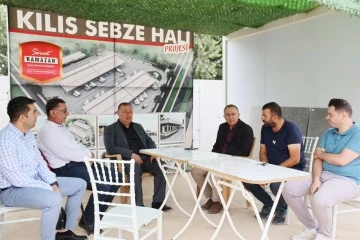 Belediye Başkanı Ramazan, Yeni Sebze Hâli Kompleksinde incelemelerde bulundu