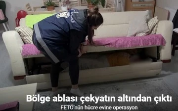 Bölge ablası çekyatın altından çıktı