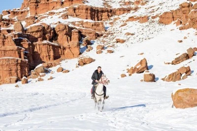 Burası Colorado değil Erzurum: İşte kırmızının beyaz ile buluştuğu yer