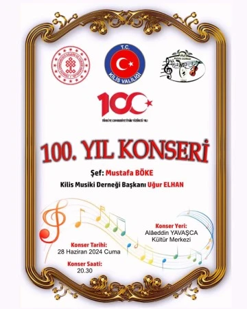 Cumhuriyetimizin 100. Yılına özel konser düzenlenecek  