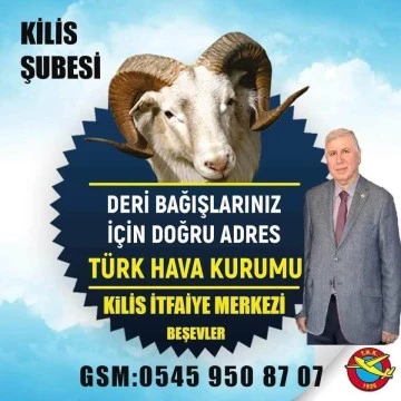 Deri bağışlarınız için Doğru Adres Türk Hava Kurumu