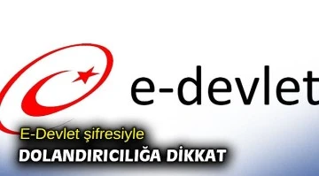 E-DEVLET ŞİFRESİ İLE DOLANDIRICILIĞA DİKKAT