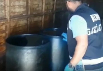 Gaziantep'te bin 500 litre kaçak akaryakıt ele geçirildi