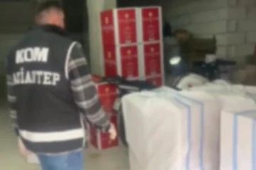 Gaziantep'te depolara makaron baskını