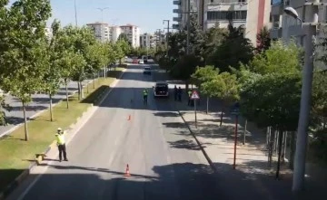 Gaziantep'te havadan 'drone' destekli trafik denetimi!