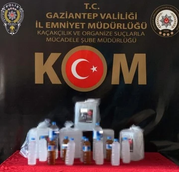 GAZİANTEP'TE SAHTE ALKOL OPERASYONU; 2 GÖZALTI