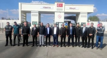 Gümrükler Muhafaza Genel Müdürü Recep Koşal Çobanbey ve Öncüpınar sınır kapısında