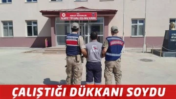 Hırsız işçi jandarmaya yakalandı