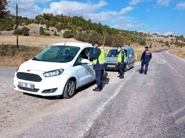 Hisarcık jandarmasından asayiş ve trafik denetimi
