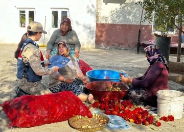 Jandarma kadına yönelik şiddetle mücadele etkinliği kapsamında vatandaşları bilgilendirdi 