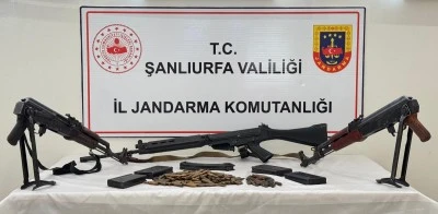 Jandarma operasyonunda çok sayıda silah ele geçirildi