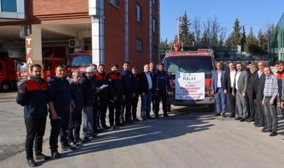 Kilis Belediyesi’nden Polateli’ne İtfaiye Aracı Desteği