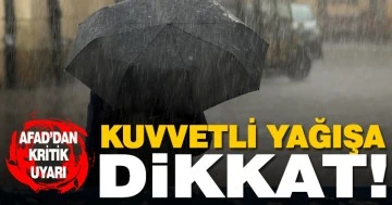 Kilis için AFAD'dan Uyarı!Dikkatli olun