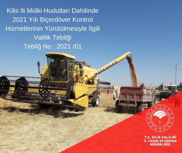 KİLİS İL TARIM VE ORMAN MÜDÜRLÜĞÜNDEN DUYURU!