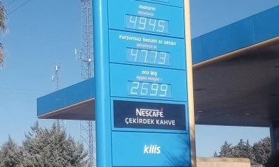 Kilis'te Akaryakıt Fiyatlarına Yeni Zam