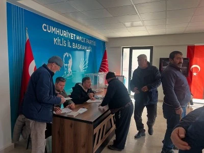 Kilis'te CHP’de Oy Kullanma İşlemi Başladı