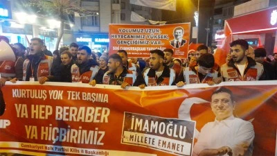 Kilis’te CHP’den Demokrasi Yürüyüşü