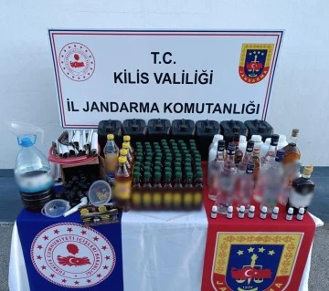 Kilis’te kaçak içki operasyonu