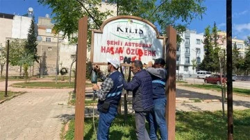 Kilis’te parkların bakım ve onarımı yapılıyor