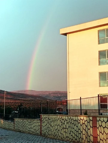 Kilis’te yağmur sonrası gökkuşağı