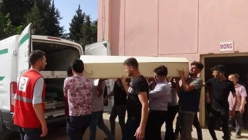 Kilis’te yanarak hayatını kaybeden 2 kardeş tek tabutla ülkelerine gönderildi