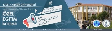 KİYÜ'DE Bir İlk Daha!özel Eğitim bölümü ilk öğrencilerini alacak