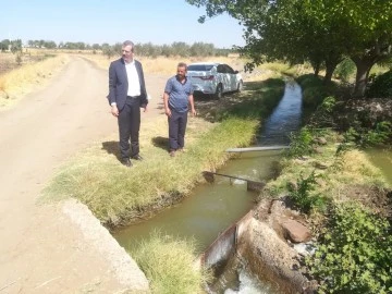 KÖKÇÜOĞLU SULAMA KANALINI İNCELEDİ