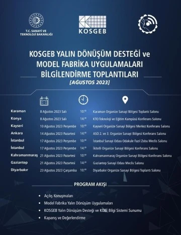 KOSGEB’den yalın dönüşüm desteği