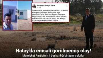 Memleket Partisi’nin il başkanlığı binasını çaldılar