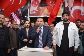 MHP Belediye Meclis Üyesi Adayı Ayhan Tatar SKM açılışını geniş bir katılım ile gerçekleştirdi