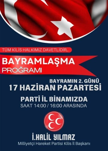 MHP'de bayramlaşma bayramın 2. günü