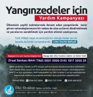 MHP YANGINZEDELER İÇİN YARDIM KAMPANYASI BAŞLATTI