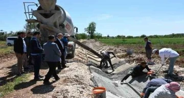 Oğuzeli'nde çiftçiye sulama kanalı müjdesi