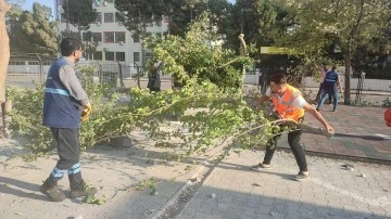 Okulların park ve peyzaj çalışmaları yapıldı