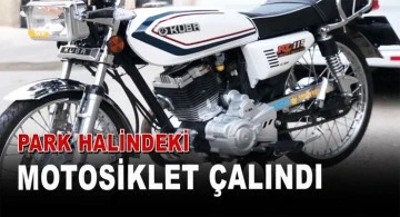 Park halindeki motosikletleri çalındı