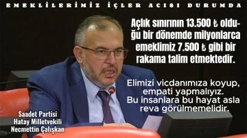 &quot;Emeklilerimiz kaderine terk edilmemeli&quot;