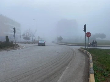 Sabah saatlerinde Kilis’te Sis etkili oldu