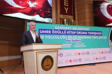 Şahinbey Belediyesi Umre’ye göndereceği öğrenciler bilgilendirdi