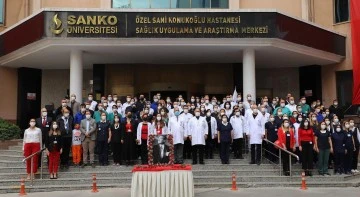 SANKO ÜNİVERSİTESİ HASTANESİ'NDE CUMHURİYET BAYRAMI KUTLANDI