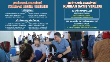 ŞEHİTKAMİL’DEKİ KURBAN SATIŞ VE KESİM YERLERİ BELİRLENDİ