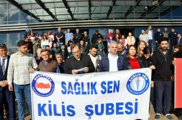 Şiddet uygulanan sağlık çalışanı için basın açıklaması yaptılar