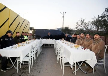 Söğütlüdere uygulama noktasında iftar 